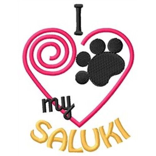 I "heart" My Saluki Sweatshirt 1328-2 Sizes S - Xxl