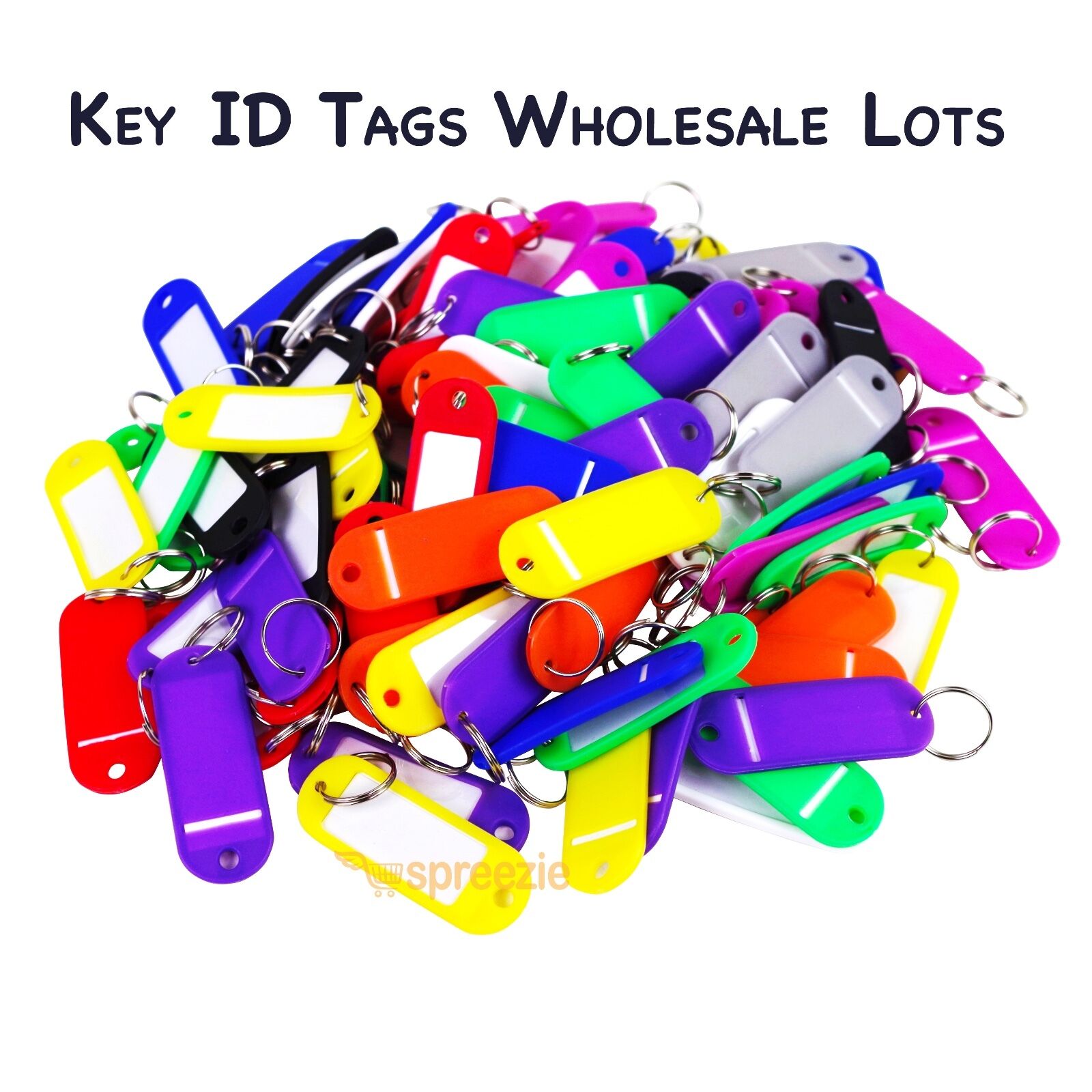 Key Id Tags Labels Keychain Split Key Ring Name Tag Colors Wholesale Lots Usa